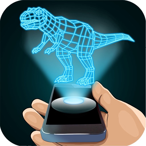 Hologram Dinosaur 3D Simulator Icon