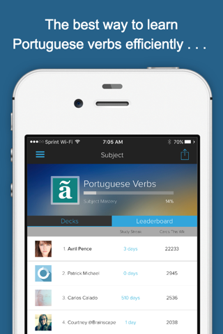 Learn Portuguese Verbs screenshot 4