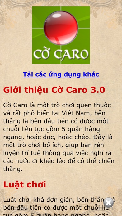 CỜ CARO - GAME HAY THUẦN VIỆT 4.0 IOS CASINO CỜ CARO - GAME HAY THUẦN VIỆT 4.0 IOS