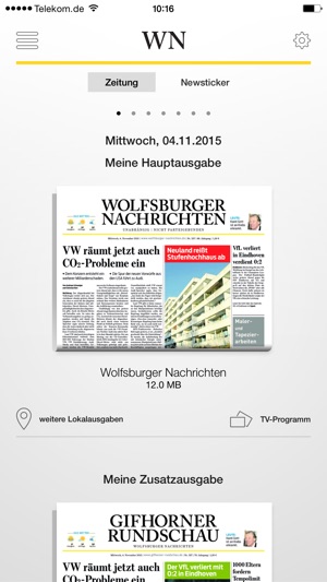 Wolfsburger Nachrichten ePaper