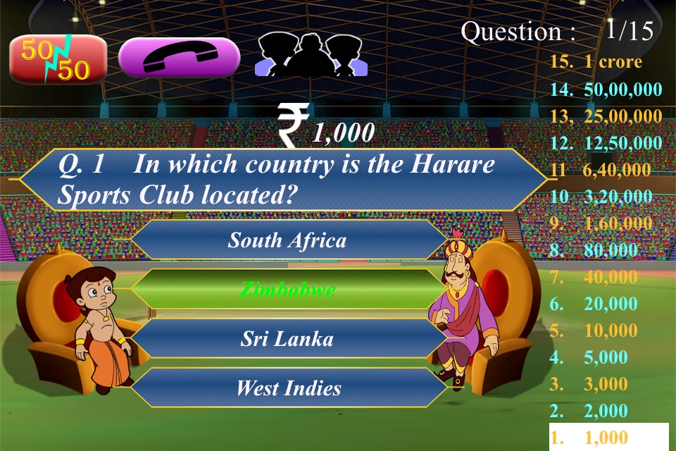 Cricket Quiz with Bheem screenshot 2