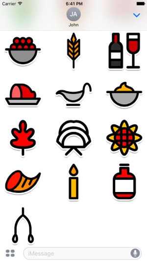 Colorful Thanksgiving Stickers(圖4)-速報App