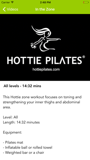 Hottie Pilates Beginner/Intermediate