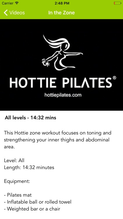 Hottie Pilates Beginner/Intermediate