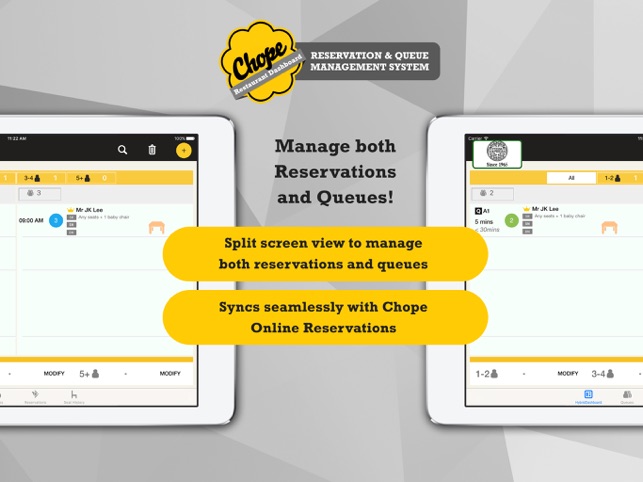 Chope Restaurant Dashboard