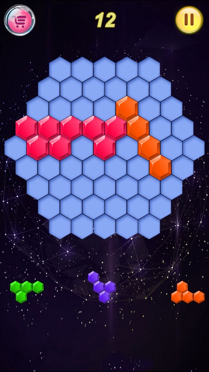 hexagon fall pop hex fit - hexa puzzle blast toy