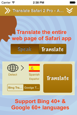 Translate 2 Pro for Safari screenshot 2