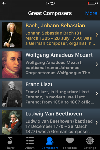 piano music player -  classical masterpieces free screenshot 4