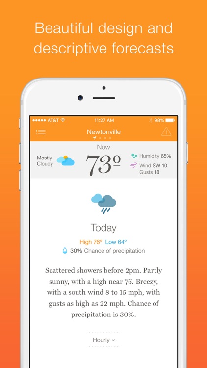 Weather Simple – Clear, concise forecasts screenshot-0