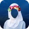 Hijab Flower Crown Photo Montage app helps you check how's you look in Hijab Flower Crown suits