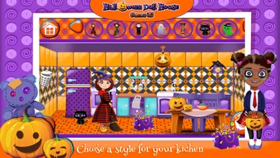 Halloween Doll House Design: Decoration Game.s 3D screenshot 2