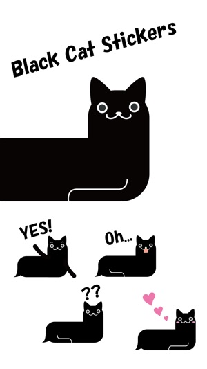 Black Cat Stickers