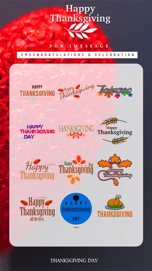 Thanksgiving Day & Xmas Sticker for iMessage(圖2)-速報App