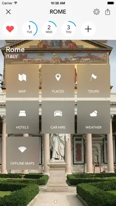 Screenshot 1 Roma - mapa sin conexión con guías de ciudades iphone