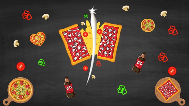 Pizza Ninja - Be Ninja & Cut pizza top f