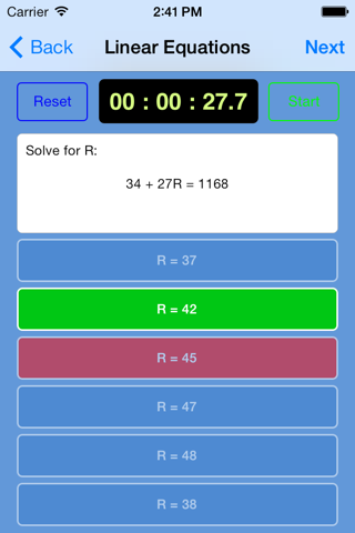 Algebra Quiz Master screenshot 3