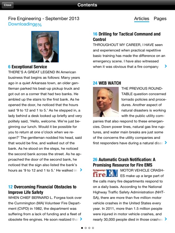 Fire Engineering Magazine iPad