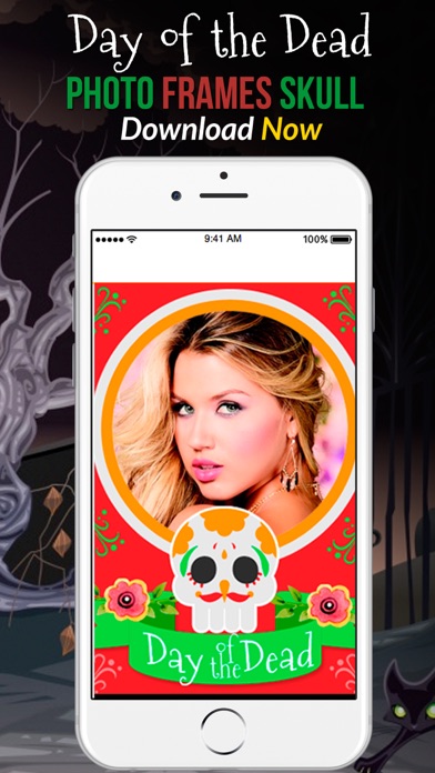 How to cancel & delete Day of the Dead Photo Frame Skull from iphone & ipad 4