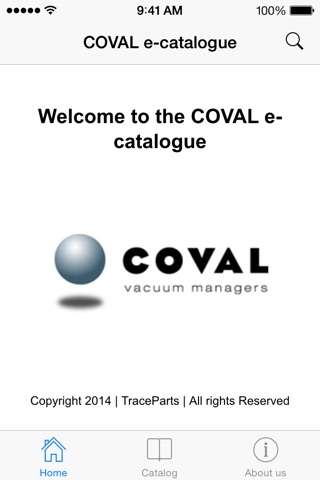 COVAL e-catalogue screenshot 2