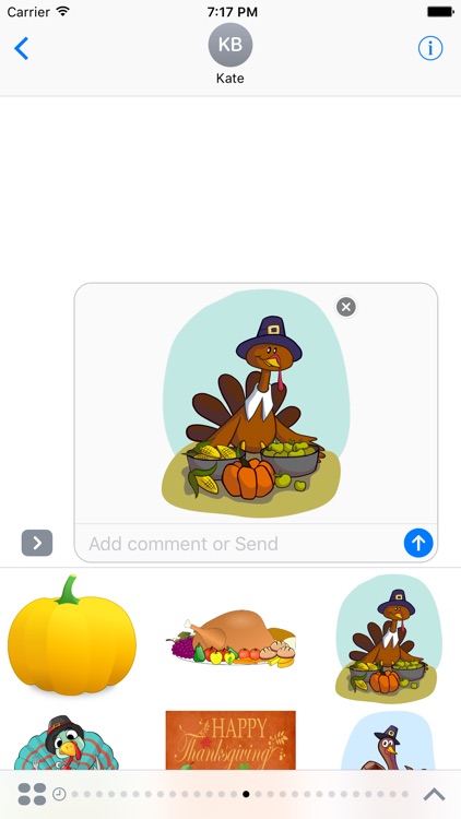 Happy Thanksgiving Stickers