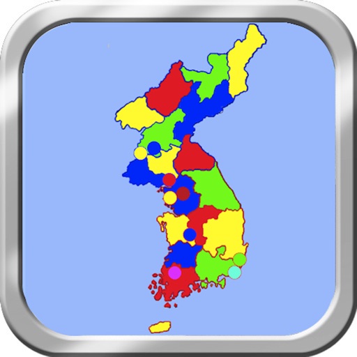 Korean Peninsula puzzle map iOS App