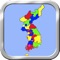 Korean Peninsula puzzle map