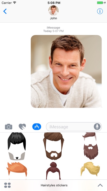 Hairstyles - Stickers for iMessage screenshot-3