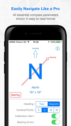 Compass Guru - Digital Heading & Bearing(圖1)-速報App