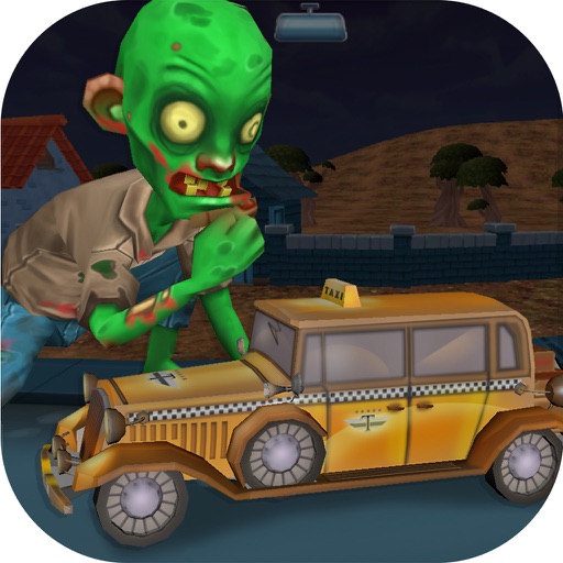 Spooky Zombie Town Car Race Icon