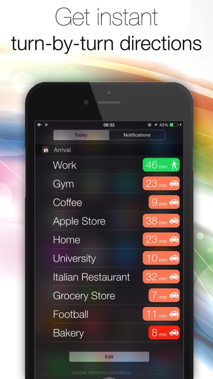 Arrive On Time - GPS assistant: ETA, travel time and directions to your favorite locations screenshot-3