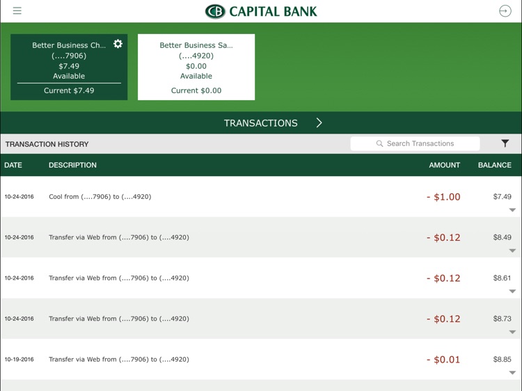 Capital Bank Corporation for iPad