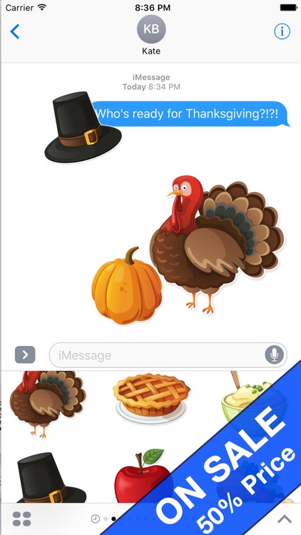 Thanksgiving Fall Holiday Stickers