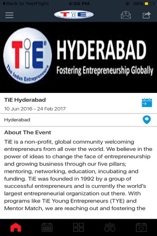 TiE Hyderabad screenshot 2