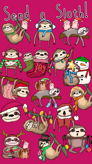 Christmas Holiday Sloths(圖2)-速報App