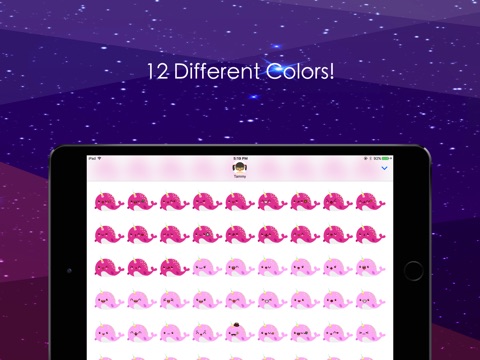 Narwhal Emoji Sticker Pack with Kawaii Faces screenshot 2