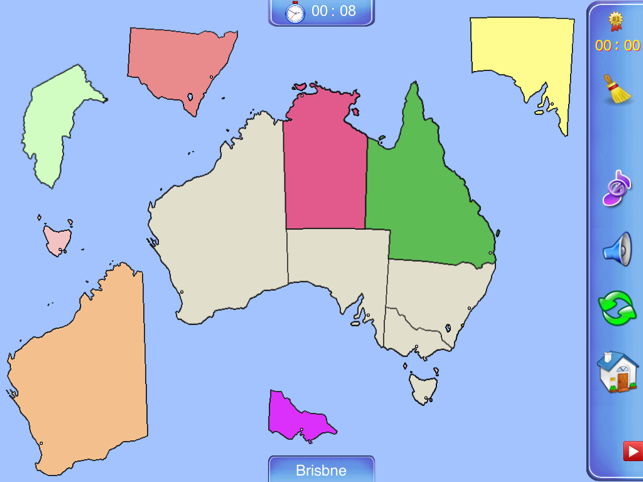 Australia Puzzle Map