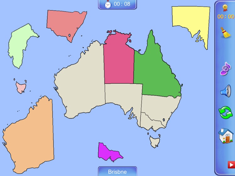 Australia Puzzle Map