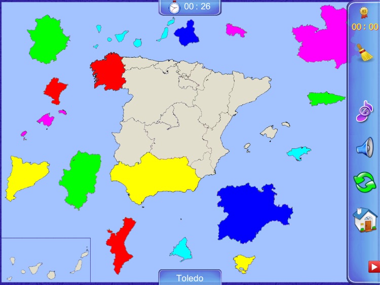 Spain Puzzle Map