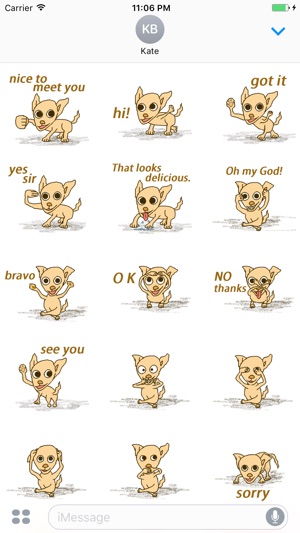 Opie The Crazy Chihuahua Stickers(圖1)-速報App