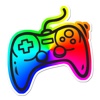 Video Game Gamer Rainbow Sticker Pack