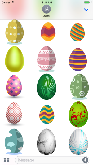 Easter Eggs Sticker for iMessage(圖5)-速報App