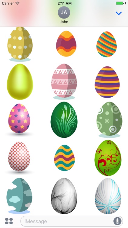 Easter Eggs Sticker for iMessage screenshot-4