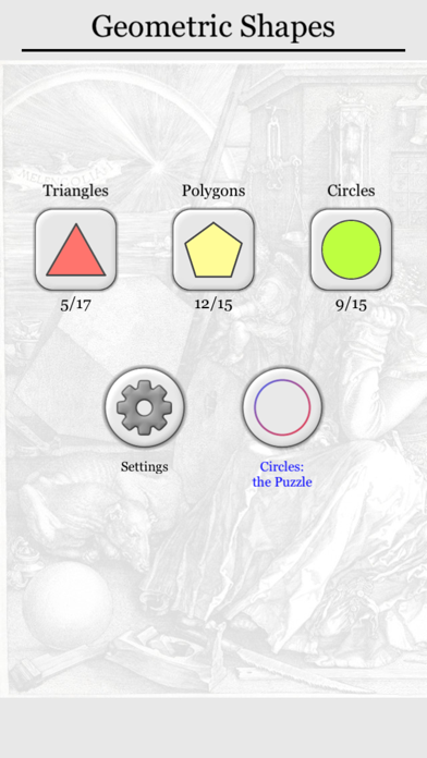 How to cancel & delete Geometric Shapes: Triangle & Circle Geometry Quiz from iphone & ipad 4