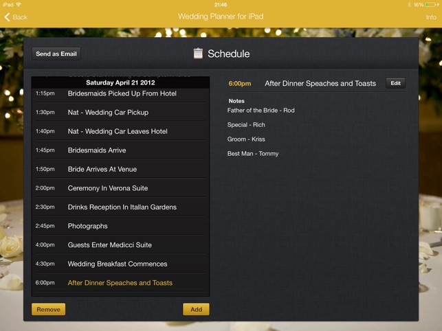 Wedding Planner for iPad(圖4)-速報App