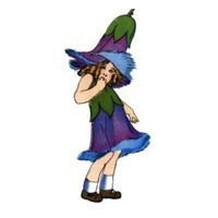 Vintage Blues Flower Child Stickers for iMessage