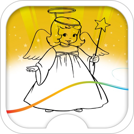 Angels Drawing And Coloring Book free iOS App
