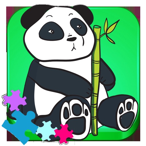 Animals Panda Jigsaw Puzzle Free - games for kids iOS App