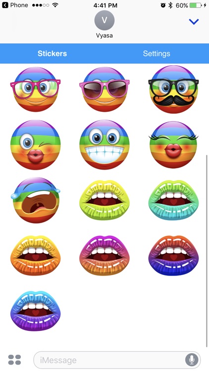 Rainbow Emoji - Cool Emoticon Sticker Icons