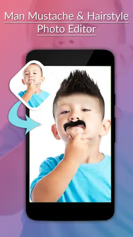 Game screenshot Man Mustache & Hairstyle Photo Editor apk