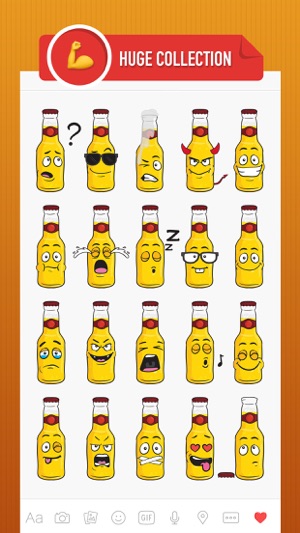 BeerMoji - beer stickers and emoji keyboard app(圖2)-速報App